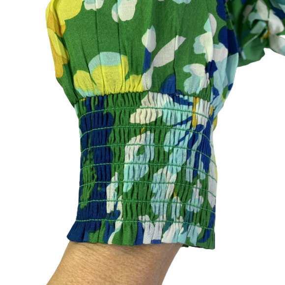 WALTER BAKER Green Disco Floral Kimora Crop Top -‎ NWT - Picture 6 of 15